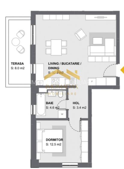 Aradului- 2 Camere-Etaj 1 - 14