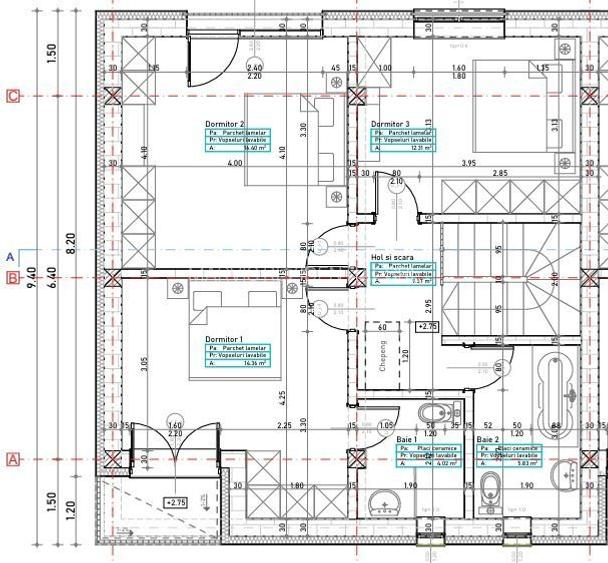 vila insir. 4cam,3bai + 1-2-3 parcari/centru Popesti Leordeni - 7