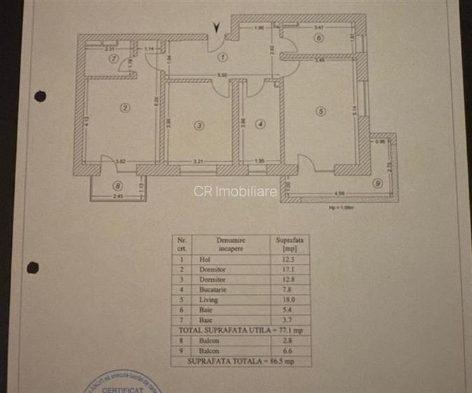 Apartament 3 camere + parcare Grand Kristal - 11