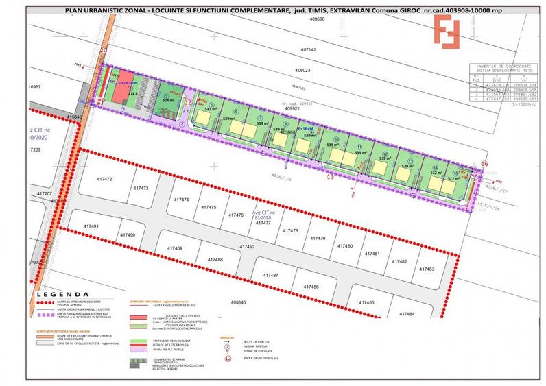 Teren de bloc 1.278mp cu PUZ in lucru - Ideal pentru Investitii