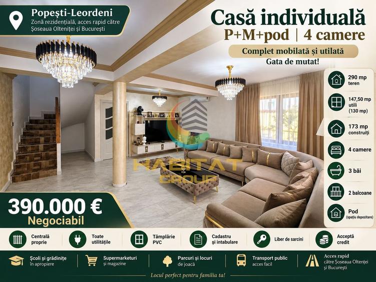 Vânzare Casa / Vila Individuală 147 mp | Popești Leordeni | Sf. Voievozi