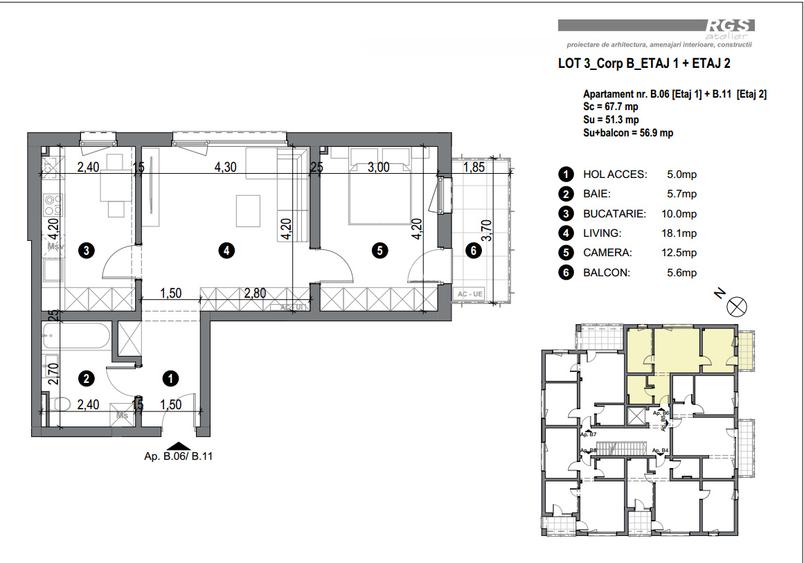 Apartamente 1-2 sau mansarda, suprafete 40-60mp, Complex rezidential Comision 0 - 15