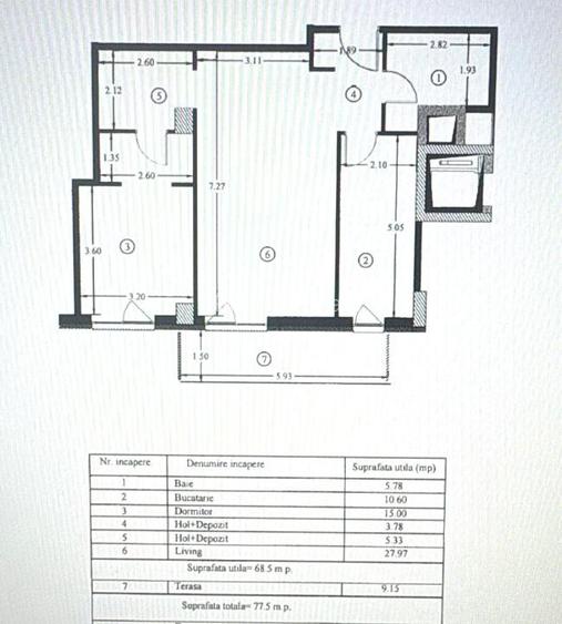 Apartament cu 2 camere | constructie noua | suprafata 69 mp | loc parcare  - 10