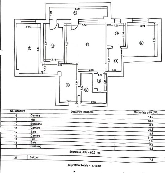 3camere decomandate Tomis Plus - 17