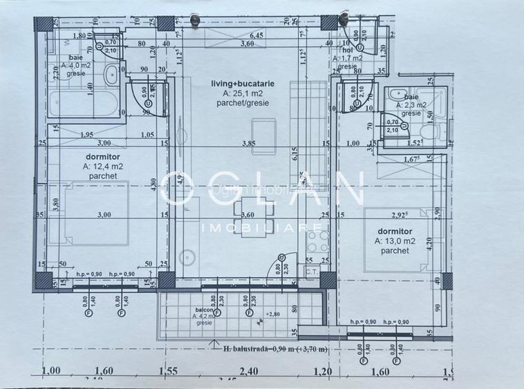 Apartament modern 3 camere, 2 bai, Etaj 2, Cartierul Arhitectilor - 14