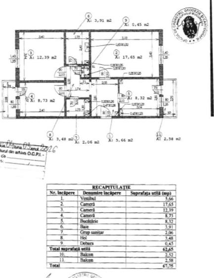 Piata Sudului-Caporal Ion Gheorghe-Apartament de 3 camere-decomandat - 14