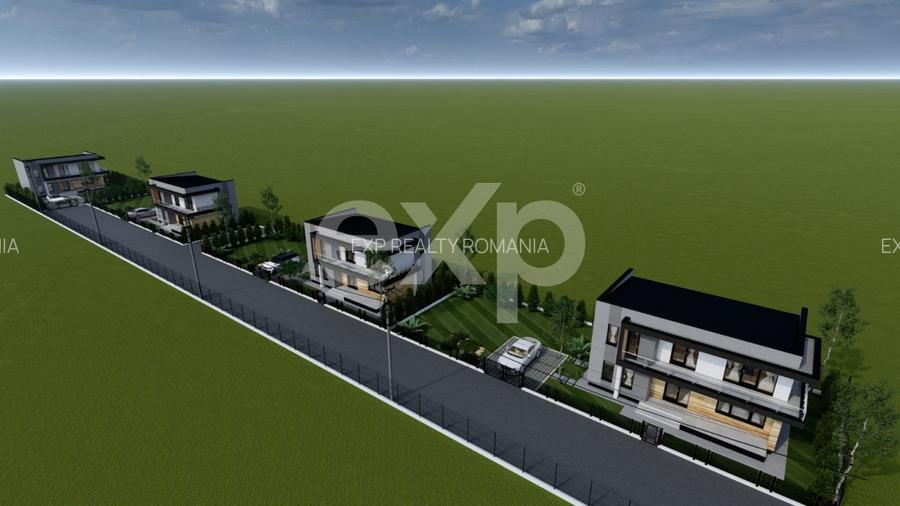 Ansamblu rezidențial nou – 4 vile moderne în Budeasa, lângă Pitești - 14
