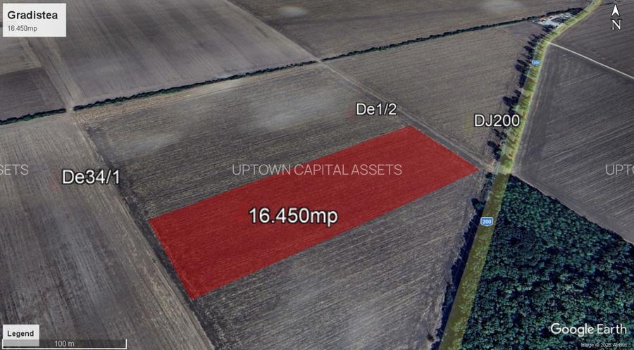 Teren 16.450mp extravilan la asfalt DJ200 Gradistea Ilfov - 4