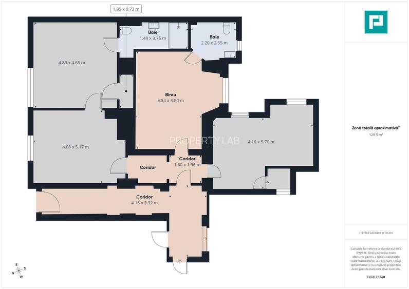Spațiu de birouri ultracentral 120mp pe Str.Cloșca - 15