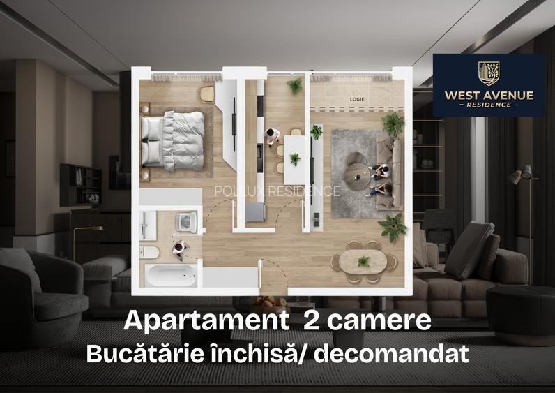 Apartament 2 camere, mutare 2026 - 9