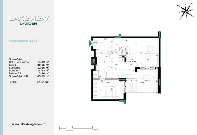2 camere - Vedere lac - Parc Privat | Straulesti - Lakeview Garden | - 1