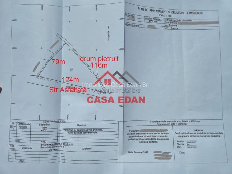 ●Teren intravilan in Breaza 4852mp 17e/mp● - 2