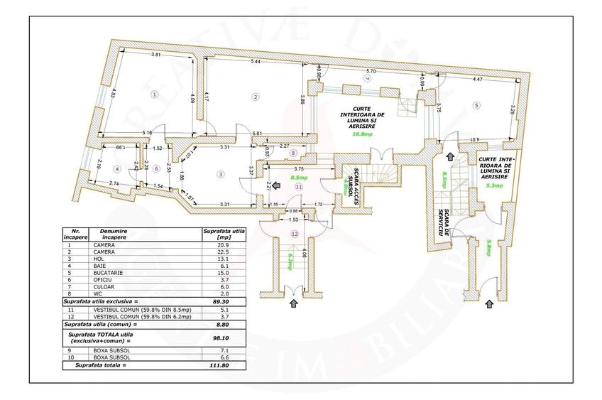 Inchiriere apartament in casa "la belle epoque" - Parcul Cismigiu - 20