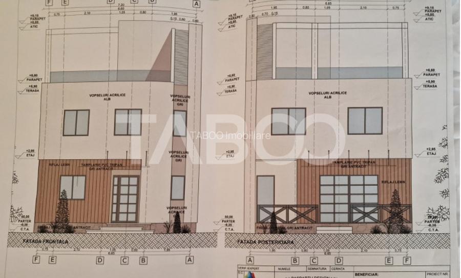Teren intravilan 812 mp PUZ aprobat utilitati pe teren Talmaciu - 9