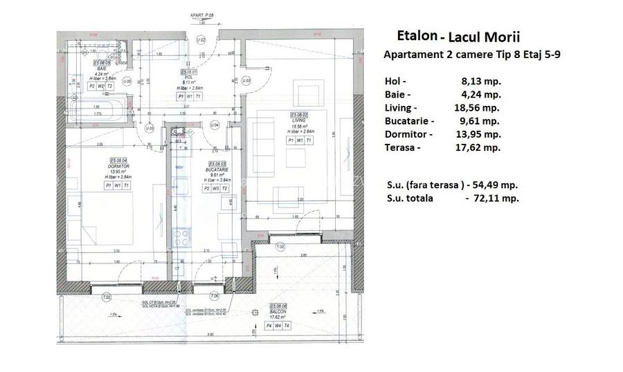 Ultimele Apartamente cu 2 camere,centrala proprie,zona Lacul Morii,TVA inclus - 46