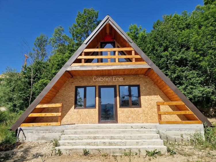 Casă Cabană A Frame la Munte de Vanzare 110 mp – Teren 1000 mp – Podul Dâmbovițe - 8