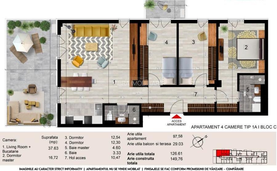 Apartament cu 4 camere zona Baneasa - 3
