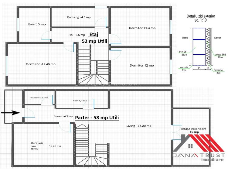 0% | Rate 3 ani  Moșnița Nouă - Duplex 110 mp Utili – 300 mp teren - 2