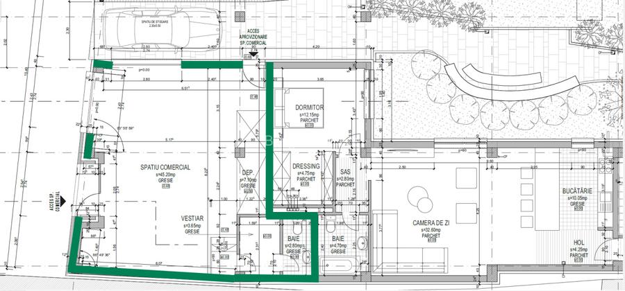 Spatiu comercial cu vitrina, 60 mp, finisat, zona Podului IRA - 4
