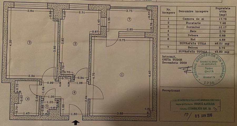 Apartament 2 camere renovat centrală gaz Casa de Cultura