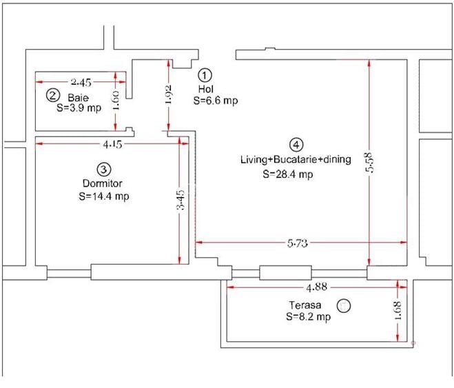 APARTAMENT NOU, INTABULAT, LOCUIBIL, CENTRALA PROPRIE, COMISION O% - 3