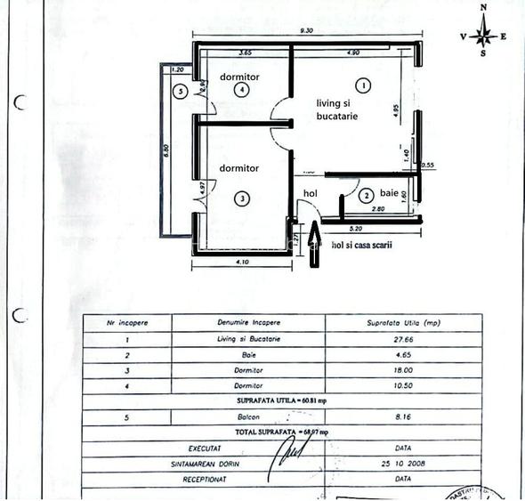 Apartament modern cu 3 camere, balcon – zona Lidl, Floresti - 5
