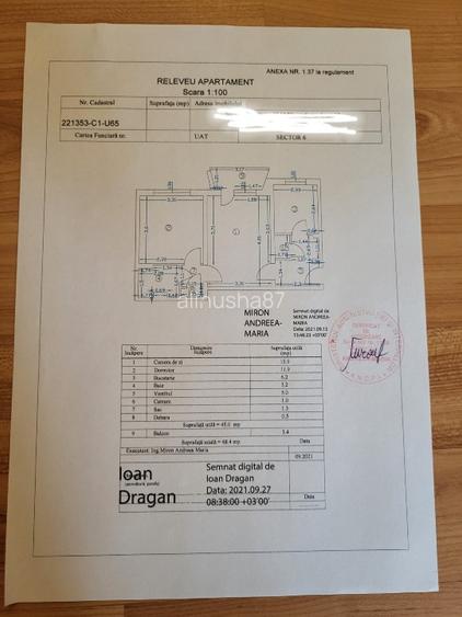 Apartament 2 camere semidecomandat, bloc tip F, 4/4, str. Brasov, intre Plaza si - 2