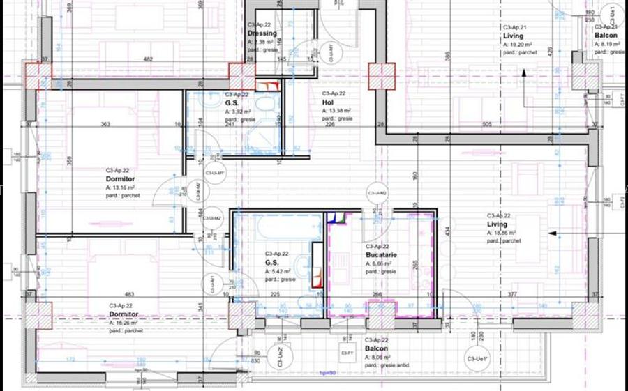 Intabulat! Apartament 3 camere, 88mp, loc de parcare, Manta Rosie - 11