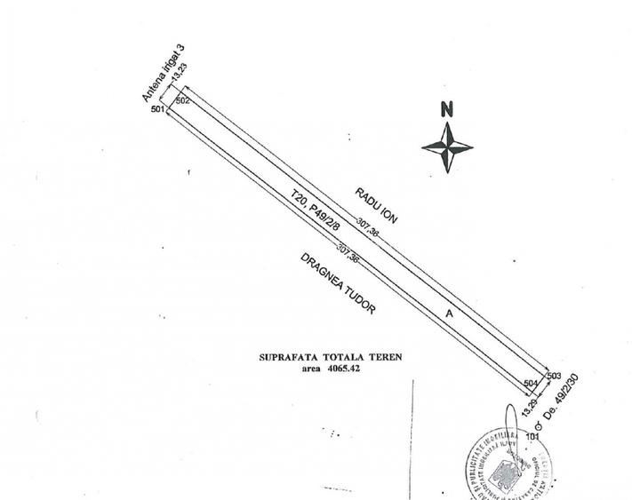 Teren Extravilan In Rate Primaverii Com. Berceni | 4065mp | #EG19 - 2