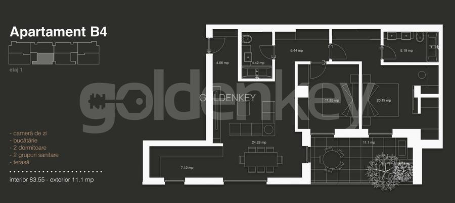 Apartament nou cu 3 camere | finalizare August 2026 - 1