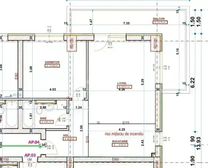 Apartament 2 camere sut 73,99mp | Ela Cotroceni Faza II I COMISION 0 % - 6
