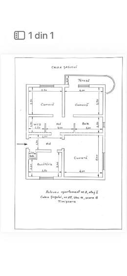 Vând apartament cu 3 camere, complet utilat și mobilat.  - 12