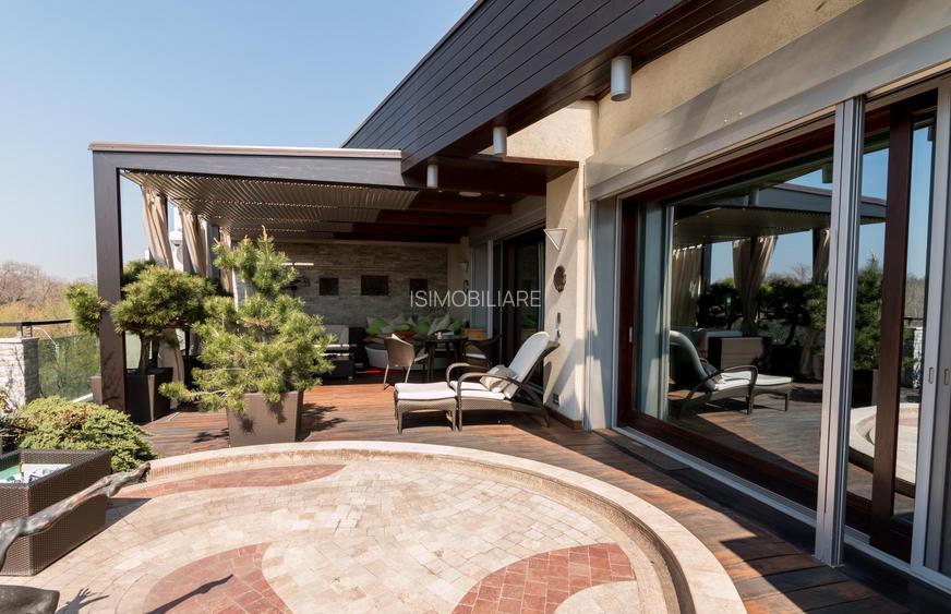 Penthouse parc Herastrau sos Nordului + 400 mp curte cu piscina - 3