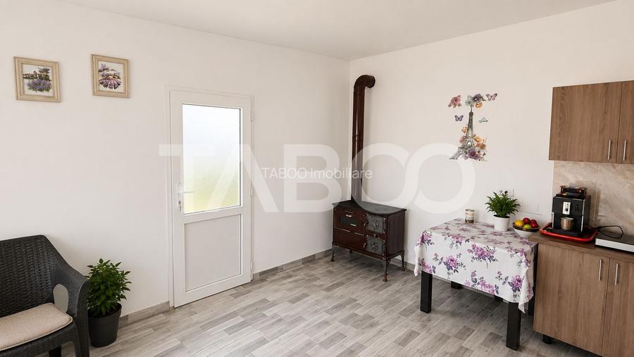 Teren de vanzare 500 mp + cabana la cheie cu utilitati Sura Mare - 3