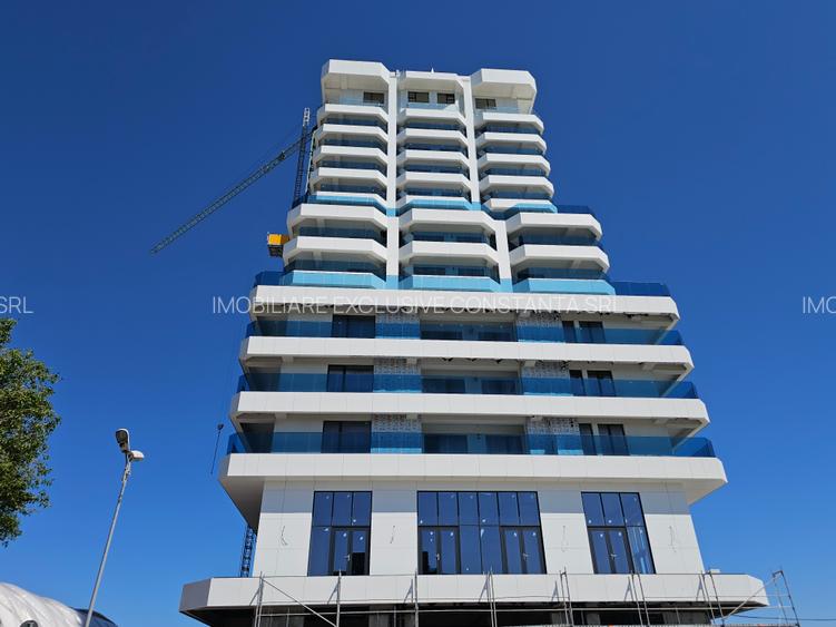 Apartament 2 Camere Marina Towers Blocul Vedetelor Vedere Frontală Mare si Lac - 12