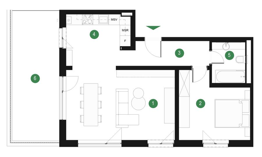 Nou! Apartament 2 camere Olga Gudynn - Pădurea Băneasa - zona Pipera - 1