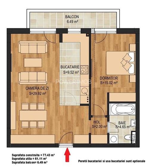 APARTAMENT 2 CAMERE IN TRACTORUL, LA 50 M DE CORESI MALL - 2