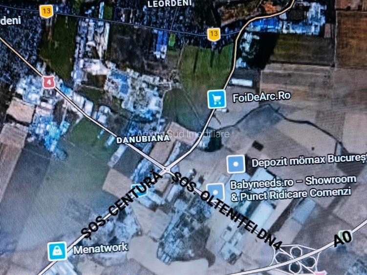 Teren Intravilan Industrial - 1.000 mp - Sos. Oltenitei DN 4 / Sos. Centura - 2