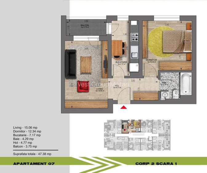 Garsoniere Direct Dezvoltator Militari Rezervelor60 - 15