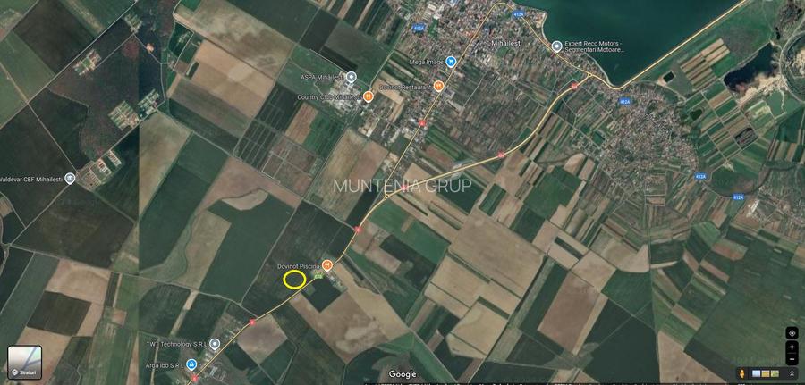 5,7 Ha. vav de Dovinot - Mihailesti, teren intravilan cu deschidere la DN6 - 6