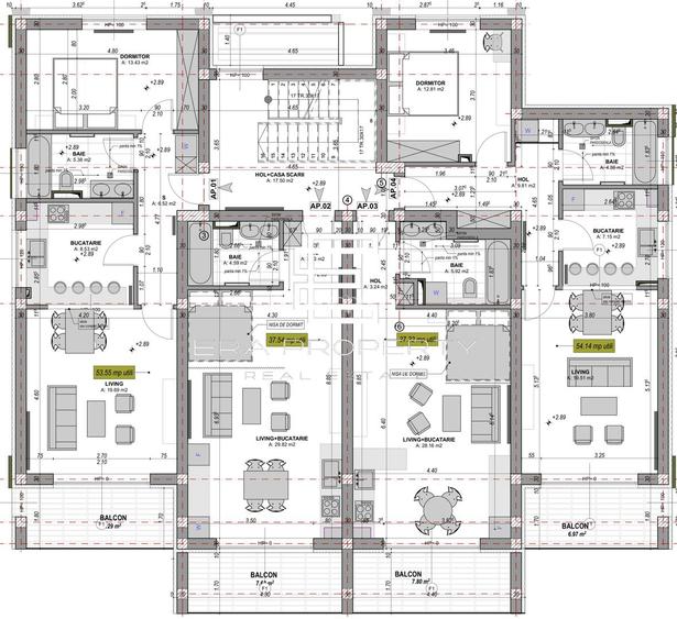 Apartament 1 camera - etaj 1 - intabulat - la cheie - zona Aeroport Sibiu - 1