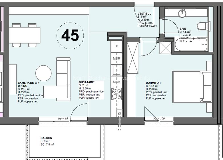 2 CAMERE - COMPLEX NOU - PIPERA - ZONĂ VERDE - 1
