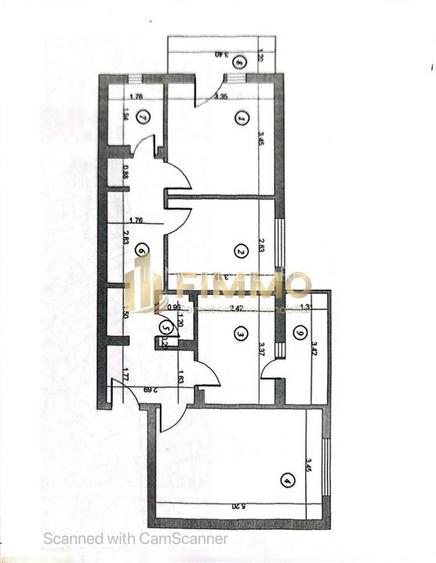Apartament 3 cam | 75mp | De renovat | Burdujeni | ID:1763 - 2