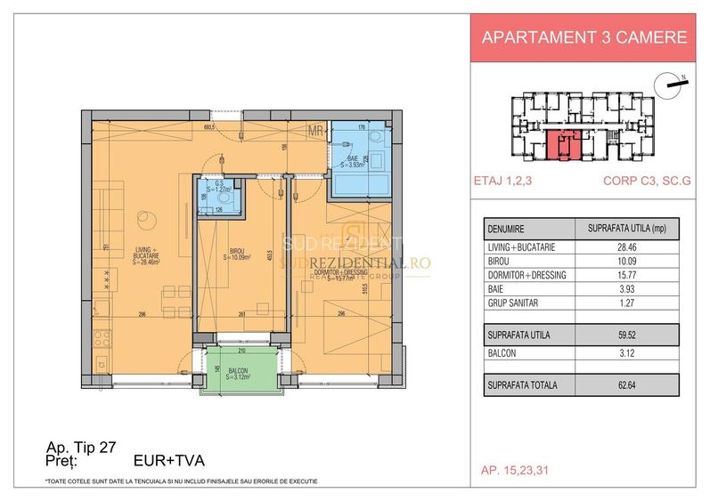 Apartament 0% Comision in Popesti-Leordeni - 3 camere, modern finisat - 1