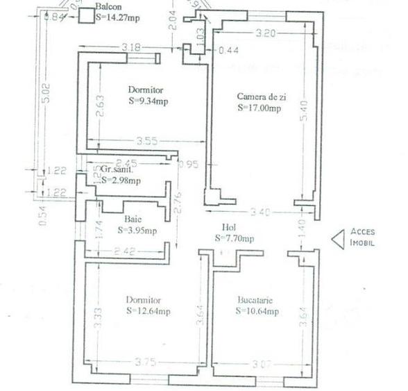 Apartament 3 camere decomandat-zona Tomis III - 16