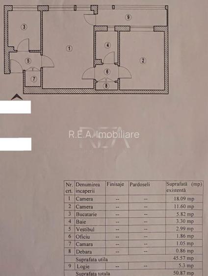 2 camere Camil Ressu, an 1966, metrou, 50 mp, anvelopat - 8