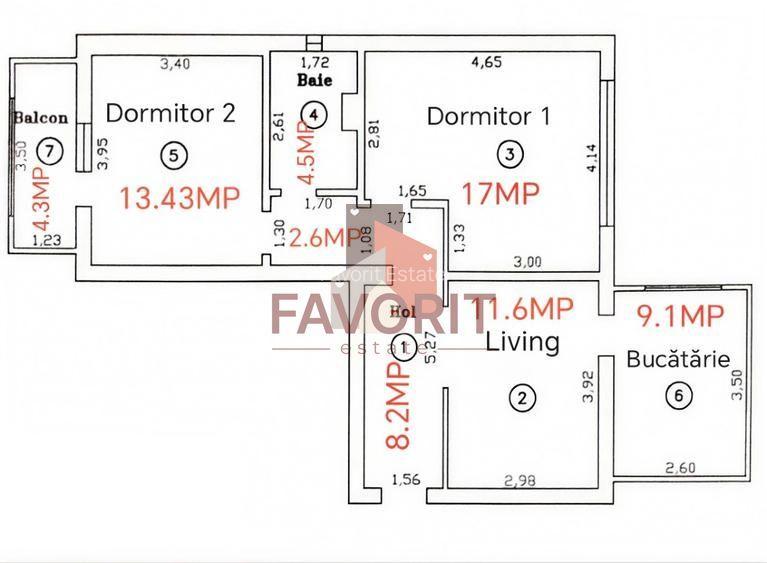 Apartament 3 camere | Zona Steaua - 11