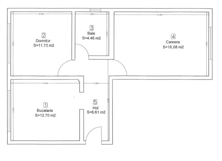 Apartament 2 camere decomandate, 52.27 mp  – Între Lacuri, Cluj-Napoca - 8