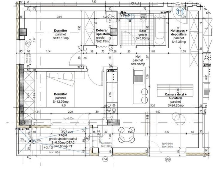 Apartament 3 camere 66.3mp, Baciu, zona Pizzeria Regal - 8