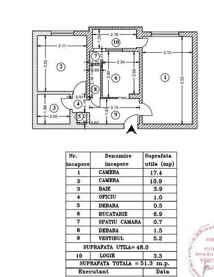 2 camere | Decomandat | 5 min Metrou Piata Sudului - 3